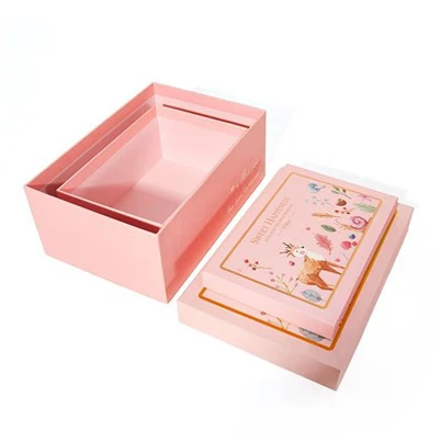 Prilagođeni logotip ružičastog neba i poklon kutije za pokrivanje zemlje